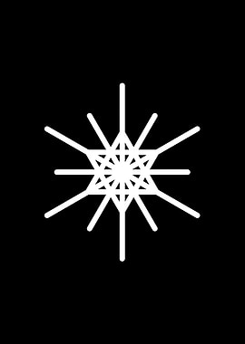 White Glyph Mandala Rune