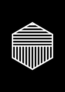 Black Geometric Glyph Rune