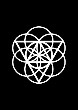 Black Geometric Glyph Rune