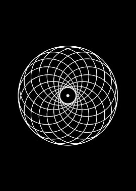 Black Glyph Mandala Rune