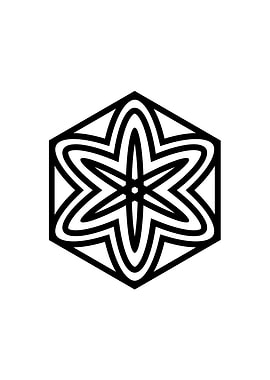 White Sacred Geometry Seal