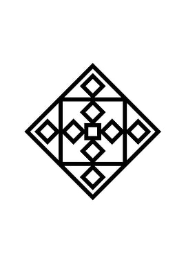 Black Sacred Geometry Rune