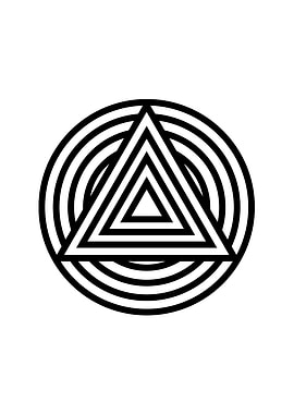 Black and White Glyph Rune