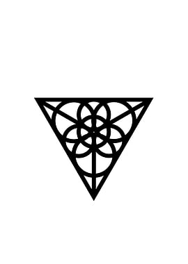 Black Geometric Glyph Rune