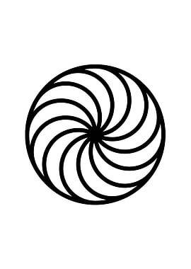 White Glyph Mandala Rune