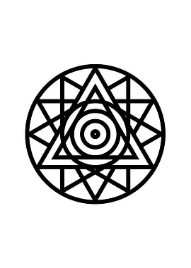 Black and White Glyph Rune