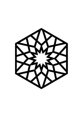Black Sacred Geometry Rune