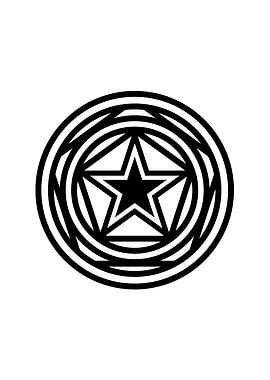 Black Glyph Mandala Rune