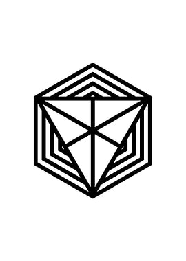 Black and White Glyph Rune