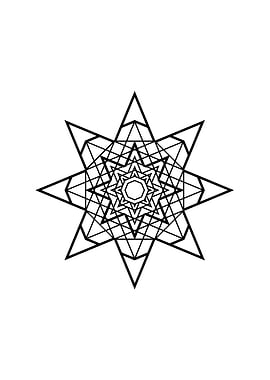 Black and White Glyph Rune