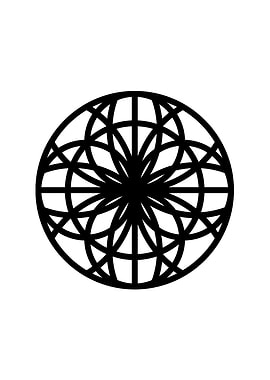 Black Sacred Geometry Rune