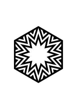 White Sacred Geometry Seal