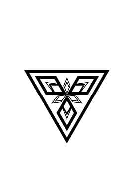 White Sacred Geometry Seal