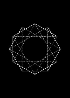 Black Glyph Mandala Rune