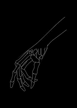 Black and White hand