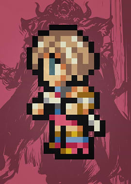 FF XII Ashe Pixel Sprite