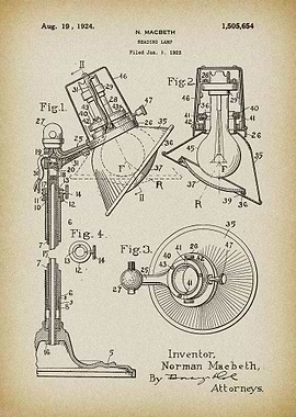 Reading lamp patent