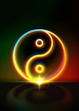 Neon Glyph Mandala Rune