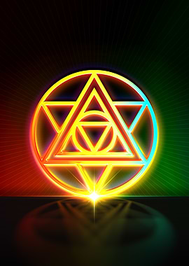 Rainbow Neon Magic Seal