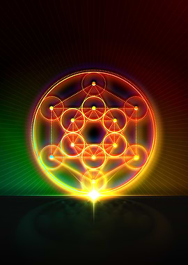 Neon Geometric Glyph Rune