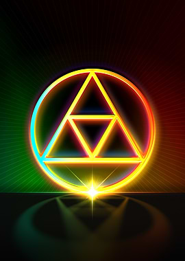 Neon Geometric Glyph Sigil