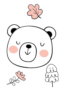 Cute Bear hand drawn