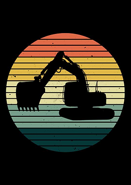 Retro Excavator Operator