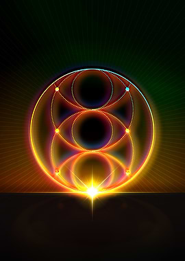 Neon Glyph Mandala Rune