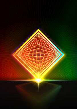 Neon Geometric Glyph Sigil