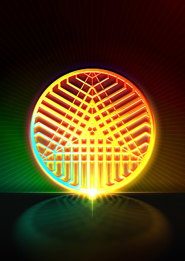 Neon Geometric Glyph Rune