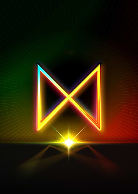 Neon Glyph Mandala Rune