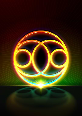 Neon Geometric Glyph Sigil