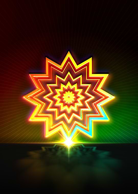 Neon Glyph Mandala Rune