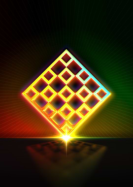 Neon Glyph Mandala Rune