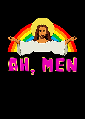 Funny LGBT Ah Man Jesus