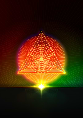 Neon Geometric Glyph Sigil