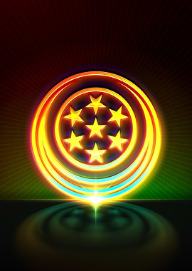 Neon Geometric Glyph Rune