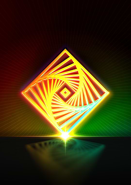 Neon Glyph Mandala Rune