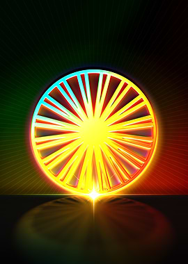 Neon Geometric Glyph Rune