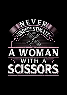 Woman Scissors Hairdresser