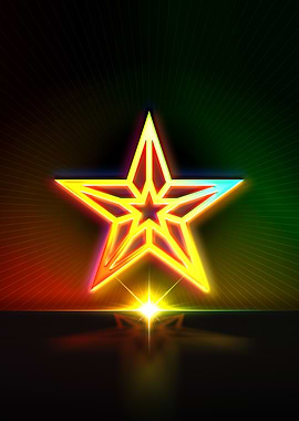 Neon Geometric Glyph Sigil