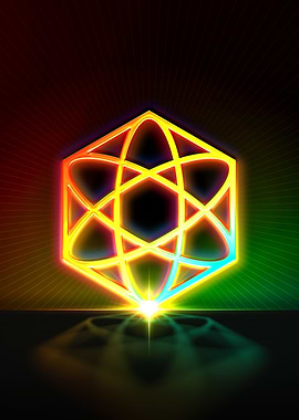 Neon Glyph Mandala Rune