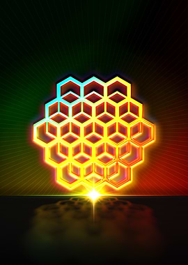 Neon Glyph Mandala Rune