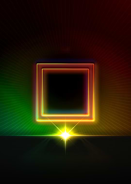 Neon Glyph Mandala Rune