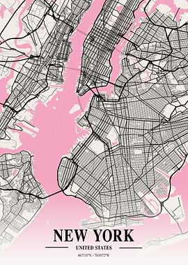 New York City Map USA