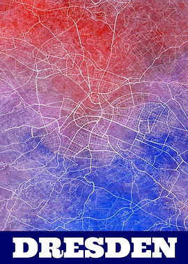 Dresden Germany City Map