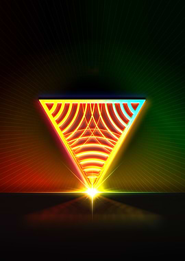 Neon Glyph Mandala Rune