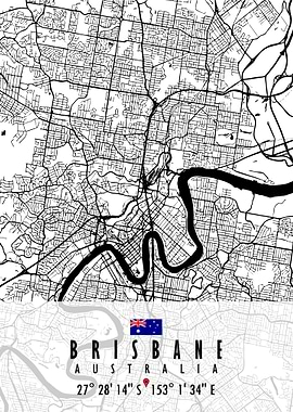 Brisbane Map Australia