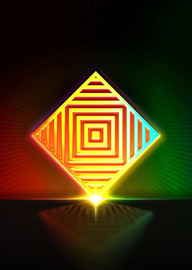 Neon Glyph Mandala Rune