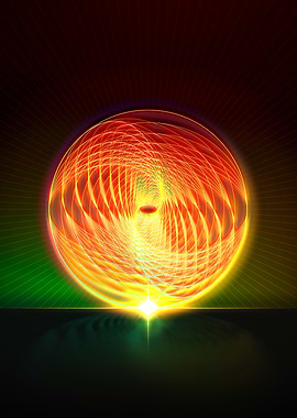 Neon Sacred Geometry Glyph